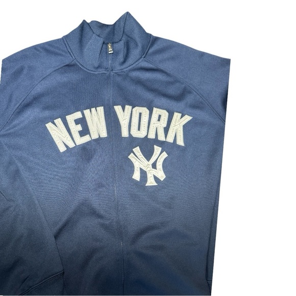 Blue New York Yankees Full Zip Jacket Size XXL - Picture 2 of 11